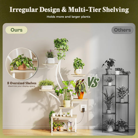 PRAISUN modern-decor-plant-stand adds warmth and style to any room.