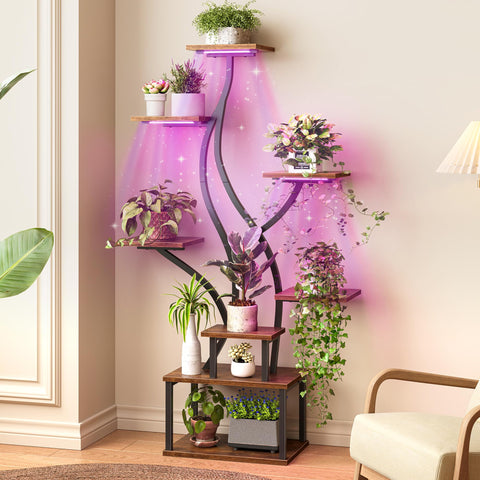 PRAISUN adjustable brightness modes tailored for plants