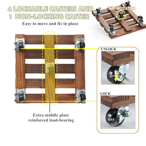 PRAQECZ versatile indoor outdoor movers for heavy pots, trees, or vases.