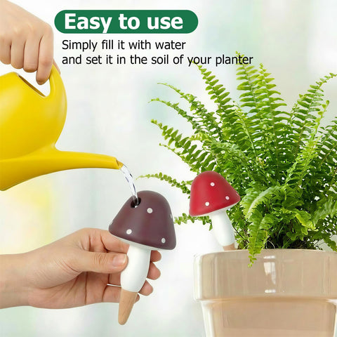 Prashent self-watering terracotta globe ensures hands-free irrigation for busy gardeners.