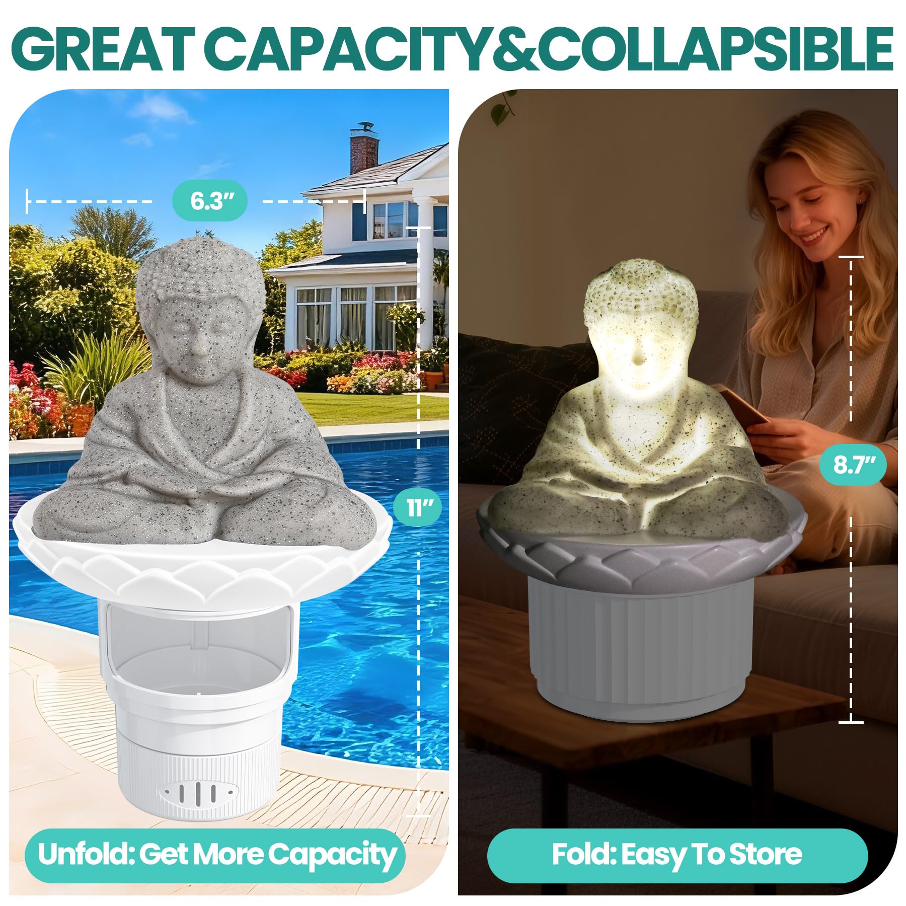 Non-sinking design keeps the PRAXXIS dispenser upright and easy to monitor.