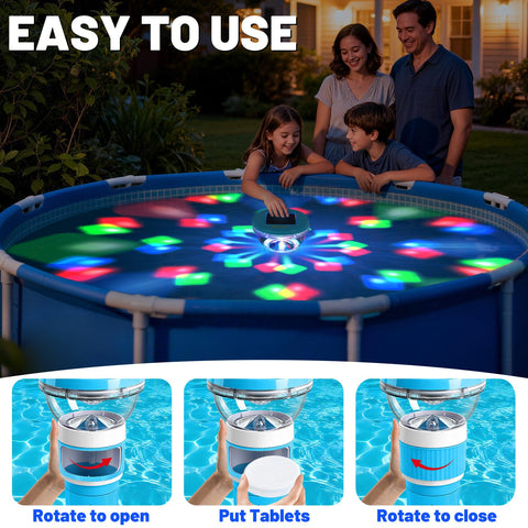 PRAXXIS heavy-duty chlorine floater withstands outdoor pool conditions season after season.