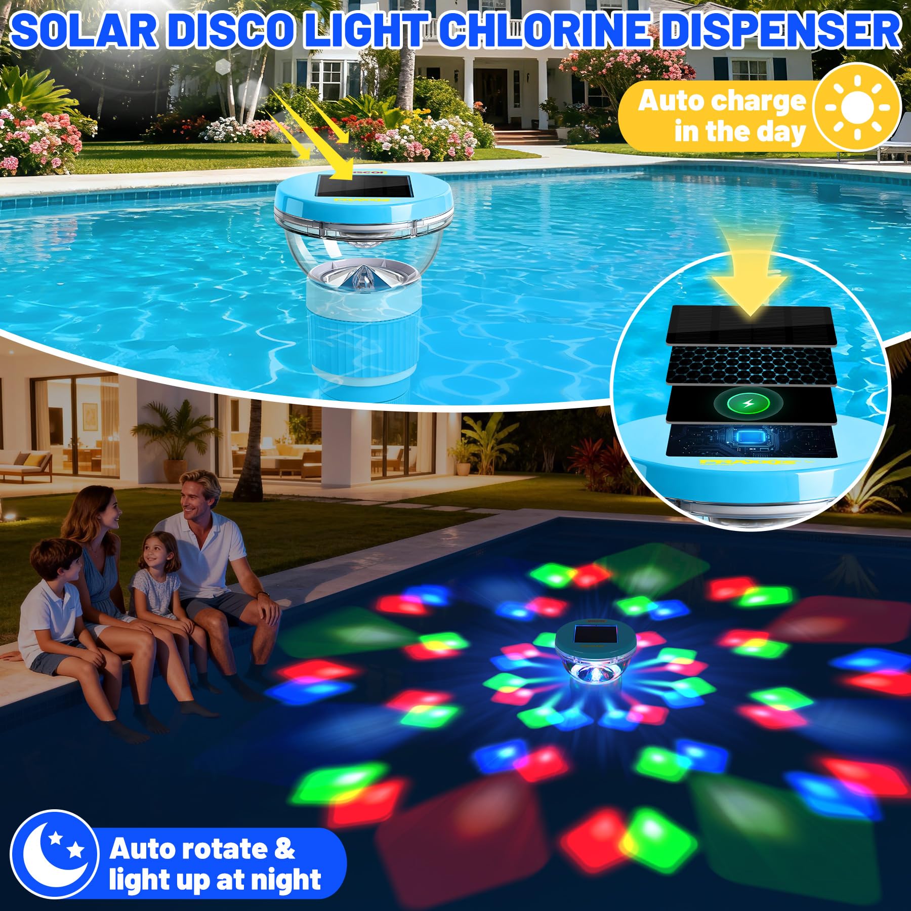 PRAXXIS adjustable flow chlorine floater lets you customize dissolution for your pool size.