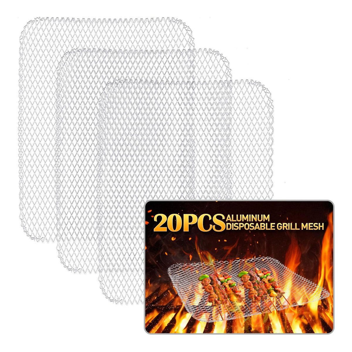 PRC STANDARD disposable grill topper on a hot grill demonstrates universal fit for easy cleanup.