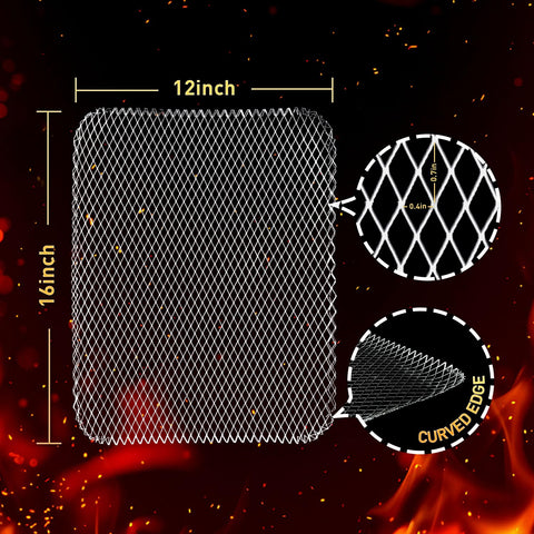 Close-up of aluminum mesh shows durable heat resistance for safe outdoor grilling by PRC STANDARD.