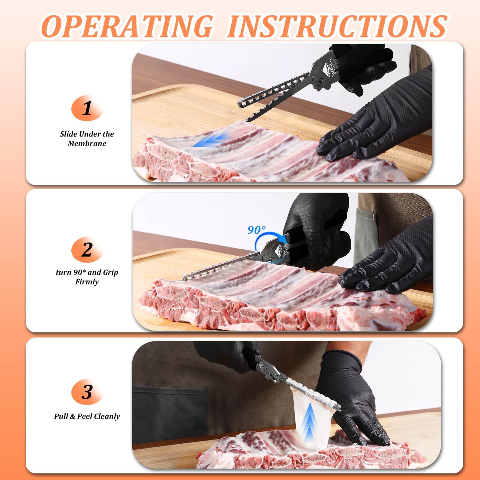 PRC STANDARD non-slip silicone handle stays comfortable while working.