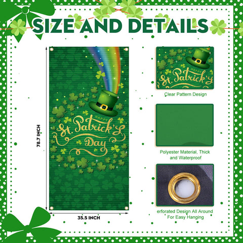 Preboun front door banner 90x200 cm; large coverage boosts curb appeal.