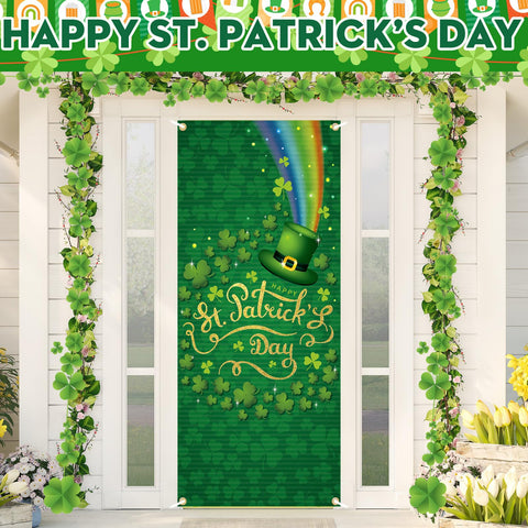 Preboun front door decor Easter bunny creates a festive indoor backdrop