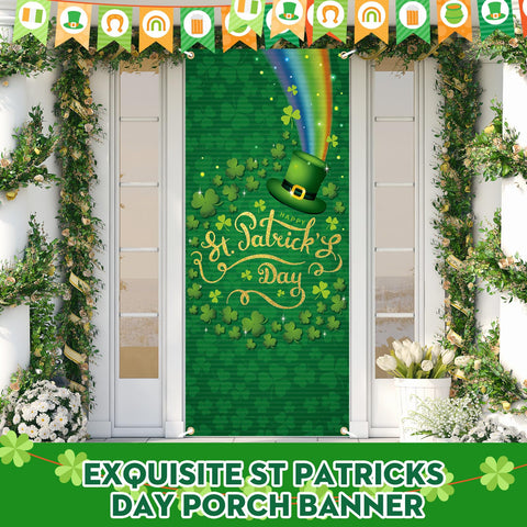 Preboun large door banner for standard doors enhances entrance visibility
