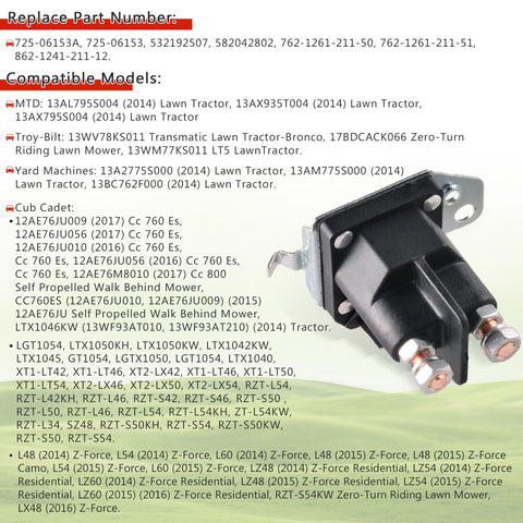 Closeup of Predep starter solenoid relay highlighting compact design.