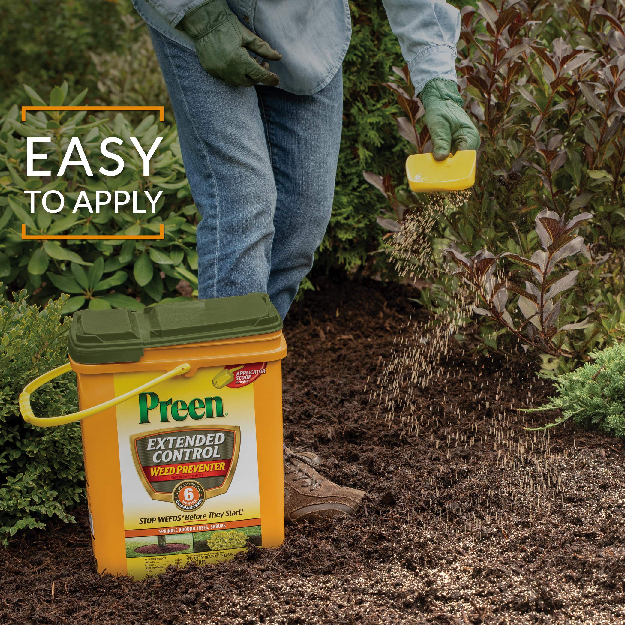 Preen Extended Control Weed Preventer not available in NY label.