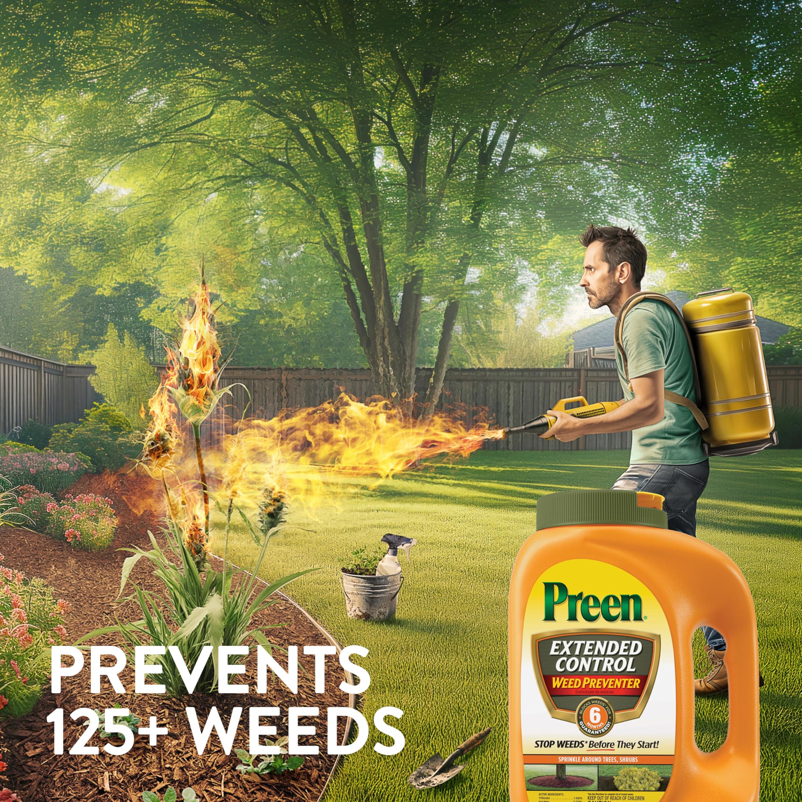 Safe use around over 600 perennials and shrubs per label