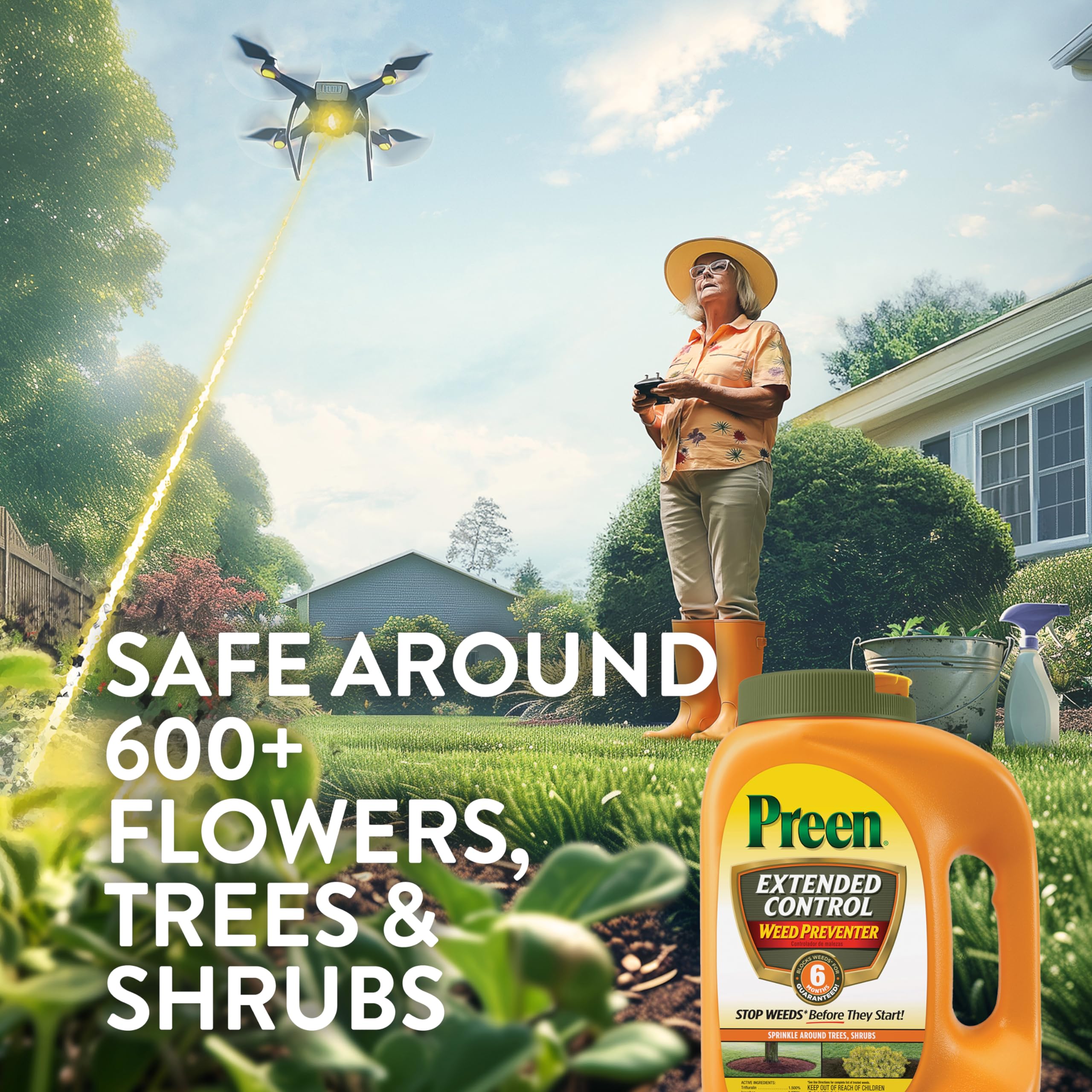 Not for flower seeds, lawns, or edible plants per guidelines