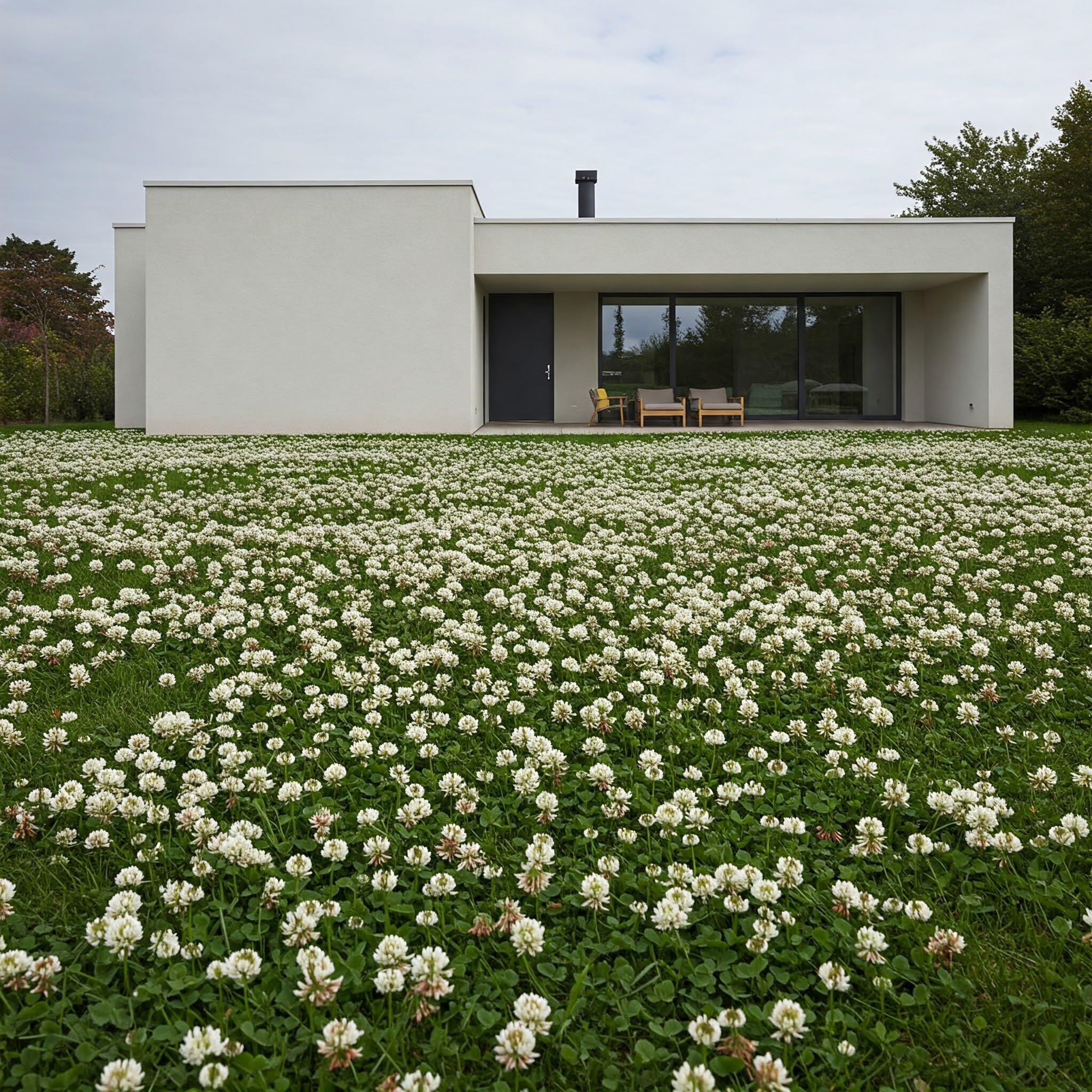 Premium Coated White Dutch Clover Seed attracts pollinators, supporting biodiversity.