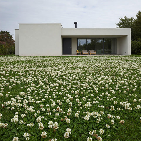 Premium Coated White Dutch Clover Seed attracts pollinators, supporting biodiversity.
