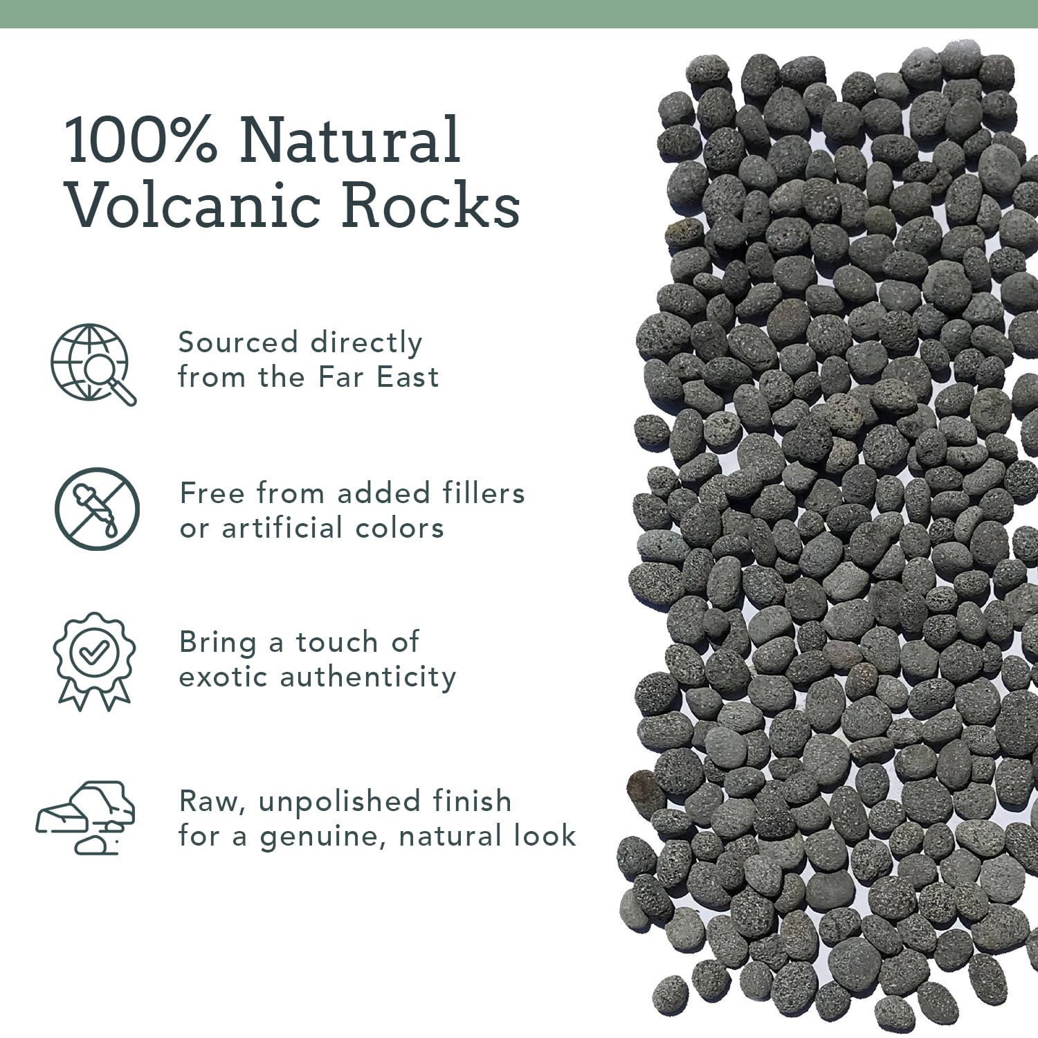 Premium Pebbles lava rocks inside home for decorative fireplace ambiance.