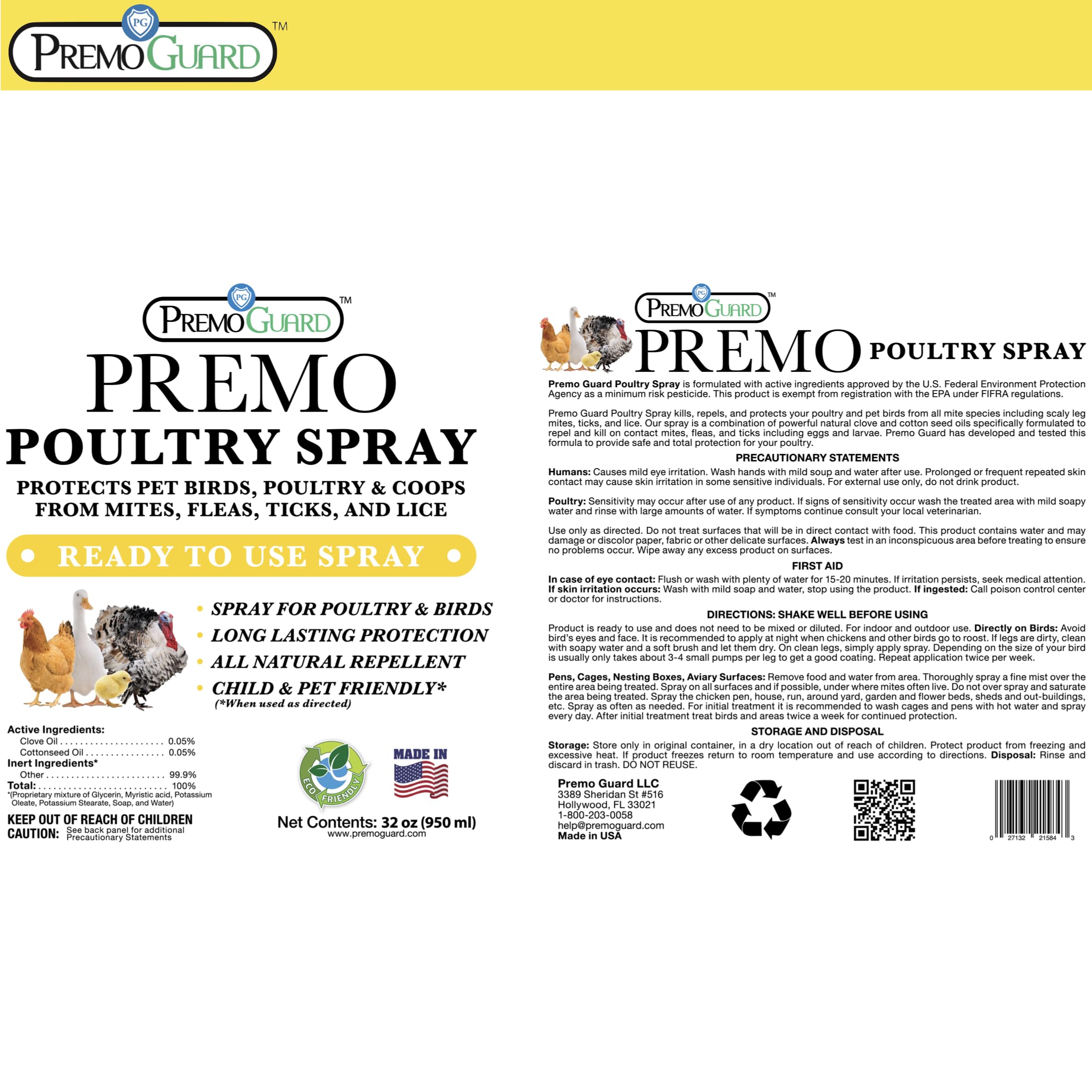 Premo Guard is made in the USA with quality natural ingredients.