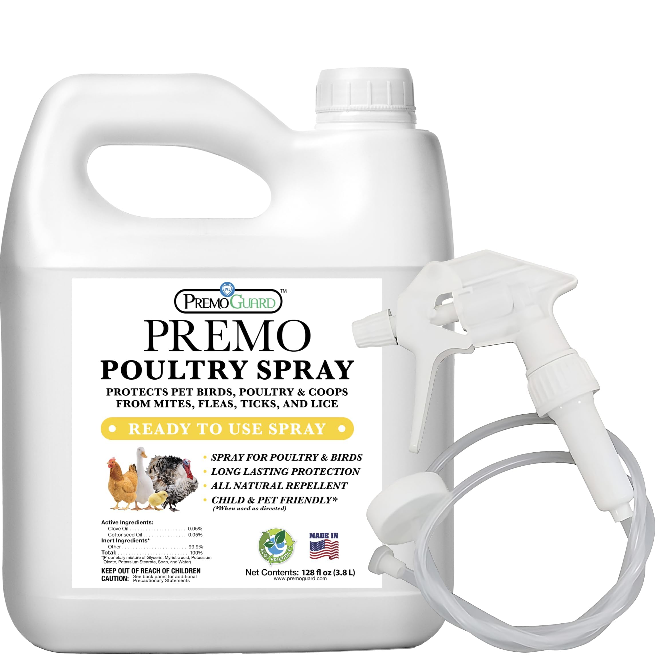 Premo Guard Poultry Spray bottle for direct application and pest control