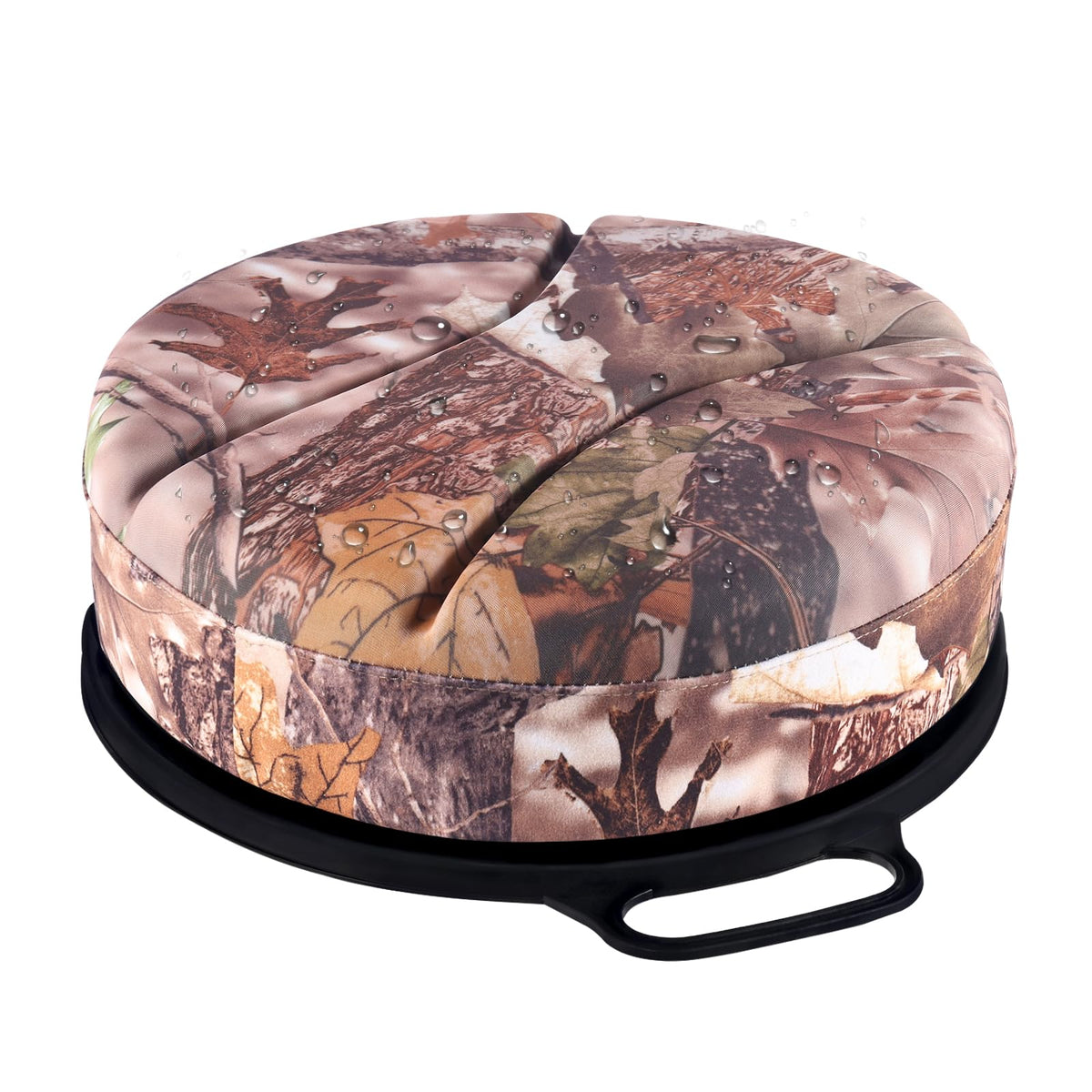 Presentastic bucket seat with 5gal lid front view for stable seating