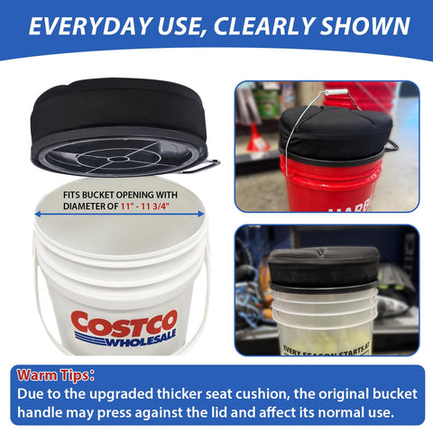 Presentastic gift-ready bucket seat ideal for anglers, coaches, and campers