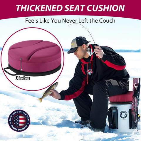 Waterproof seat surface protects cushion in wet outdoor conditions.
