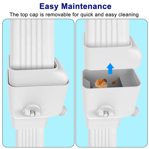 Prestantious adjustable valve provides Off/Medium/High control over collection.