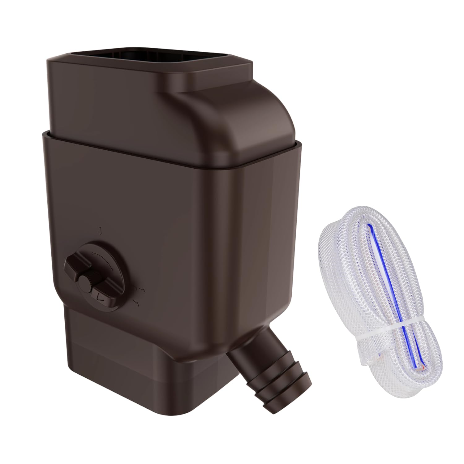 Prestantious downspout diverter with built-in filter keeps debris out of your rain barrel