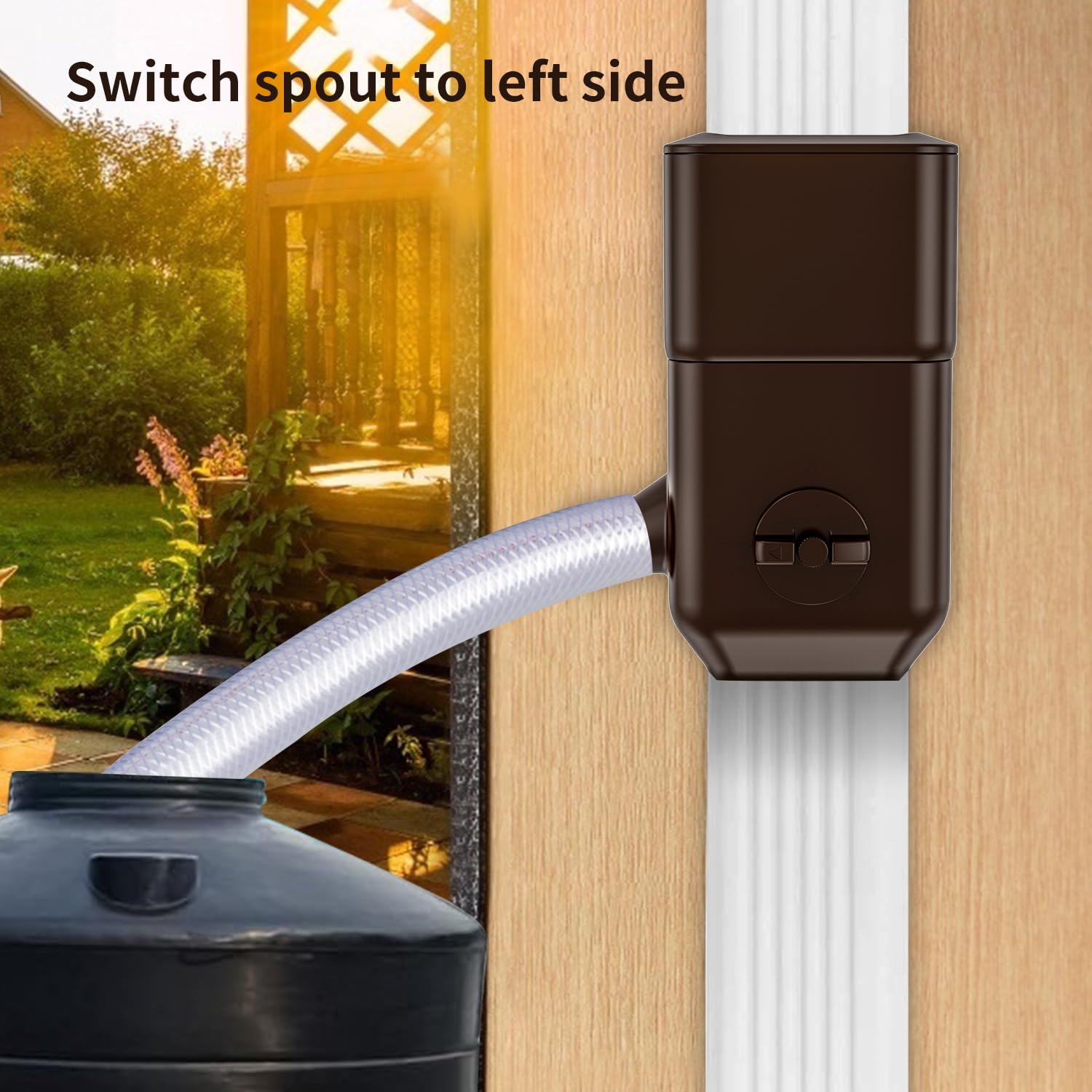 Prestantious downspout diverter installation process