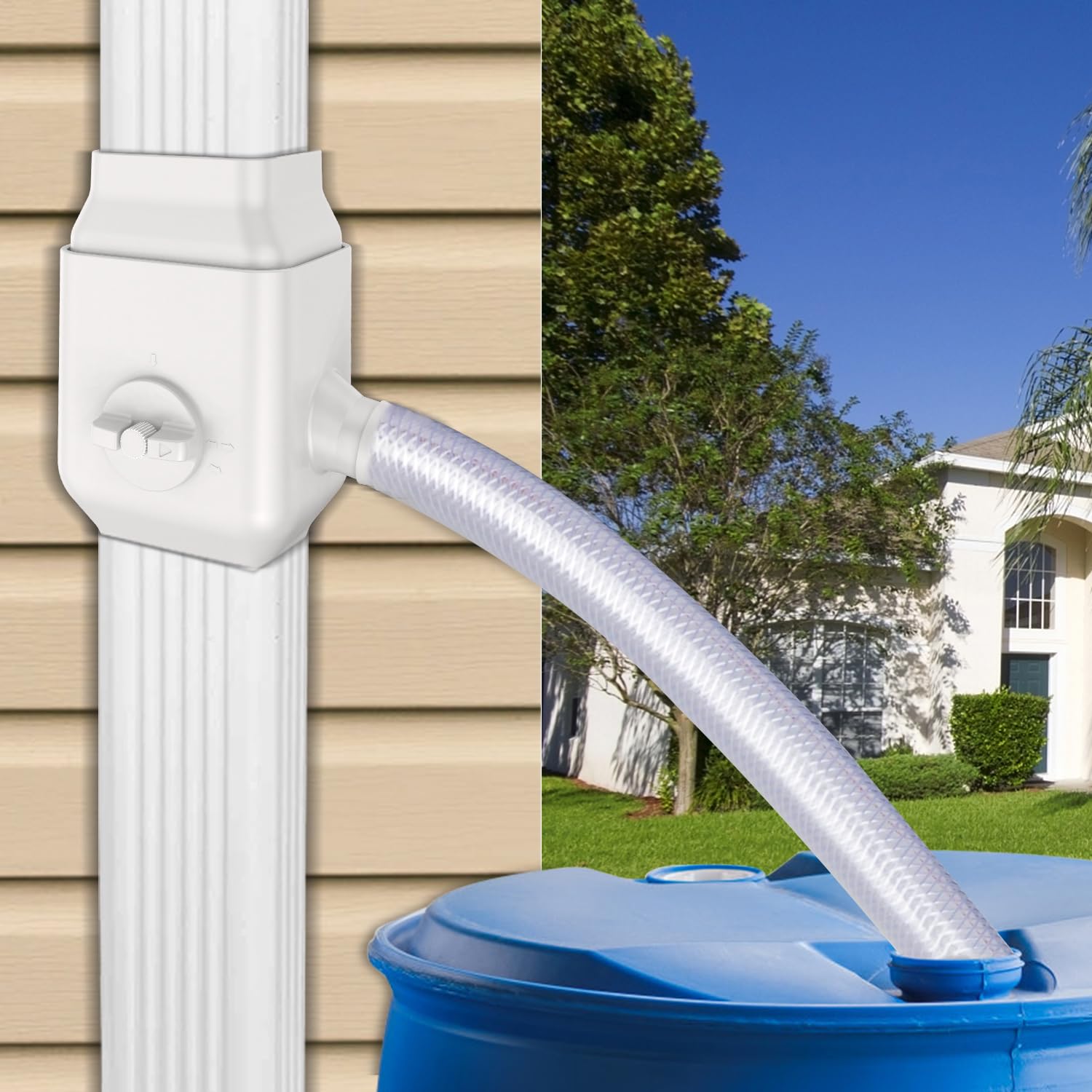 Prestantious switch valve adjustable lets you control how much water is diverted.