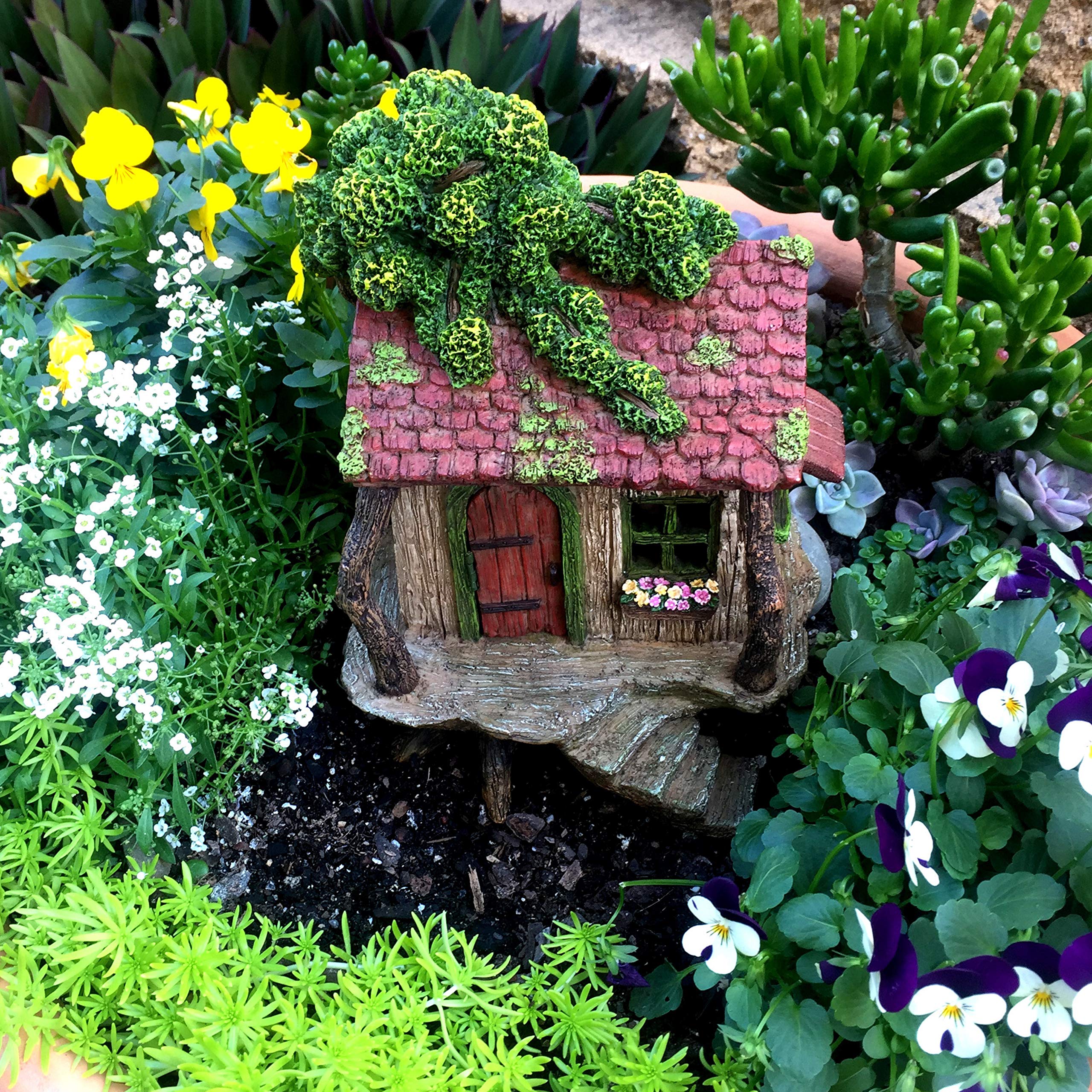 PRETMANNS Fairy Garden House compact size ideal for containers and balcony spaces