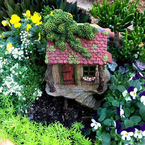 PRETMANNS Fairy Garden House compact size ideal for containers and balcony spaces