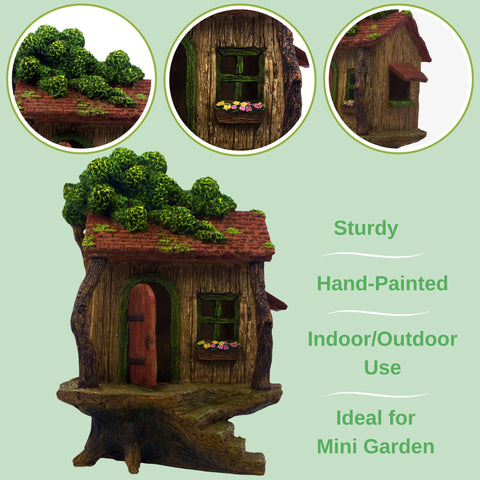 PRETMANNS Fairy Garden House designed for outdoor use in gardens, patios, balconies