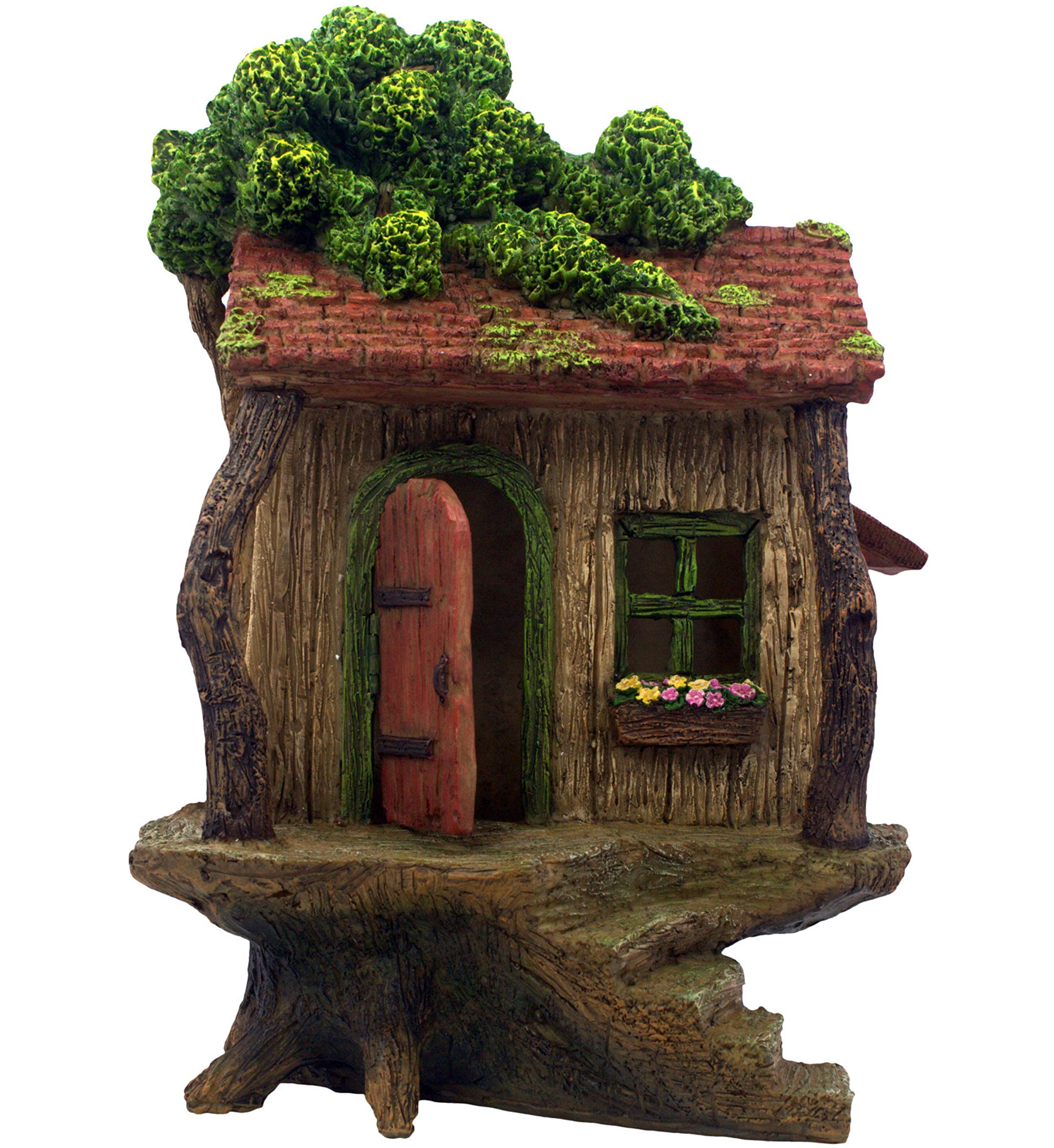 PRETMANNS Fairy Garden House with open door for interactive outdoor play