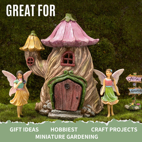 PRETMANNS Fairy House Kit contents ready for quick setup.
