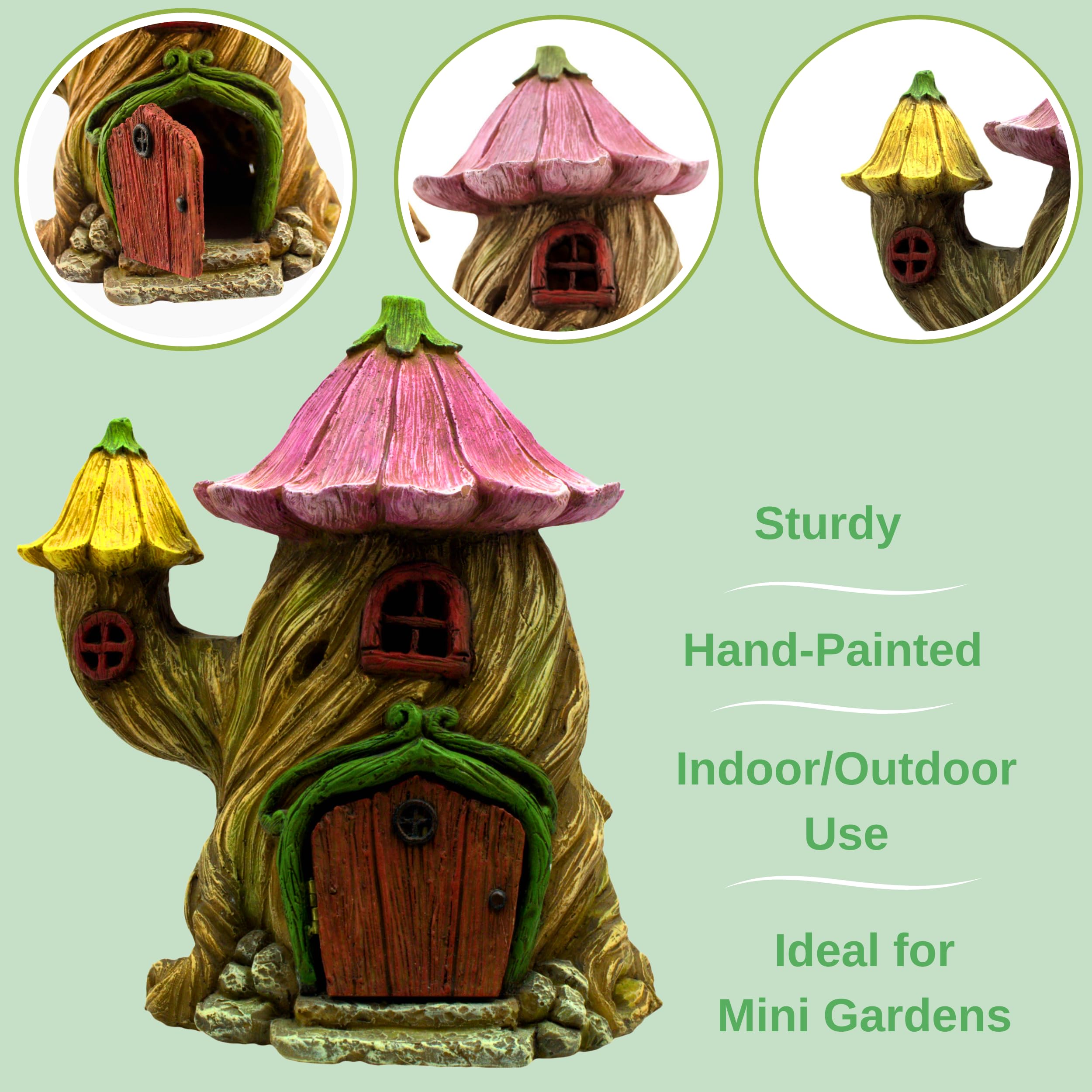 PRETMANNS Fairy House Kit miniature detail showcases craftsmanship and color.