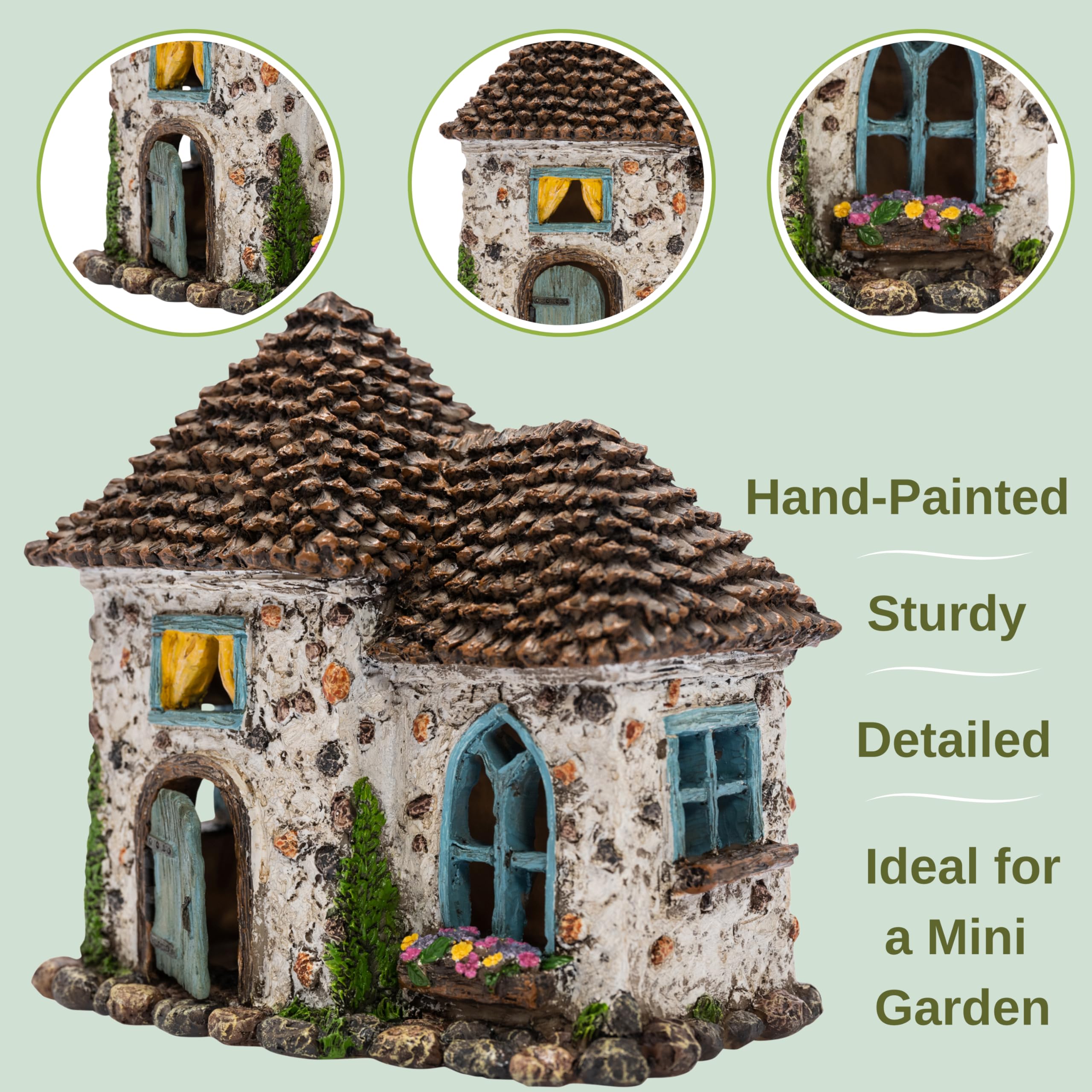 PRETMANNS Fairy House Kit sign adds storytelling detail to your garden.