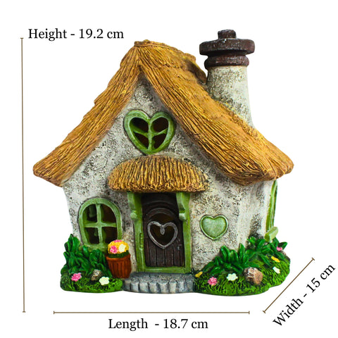 PRETMANNS Fairy House open windows and chimney create a storybook vibe.