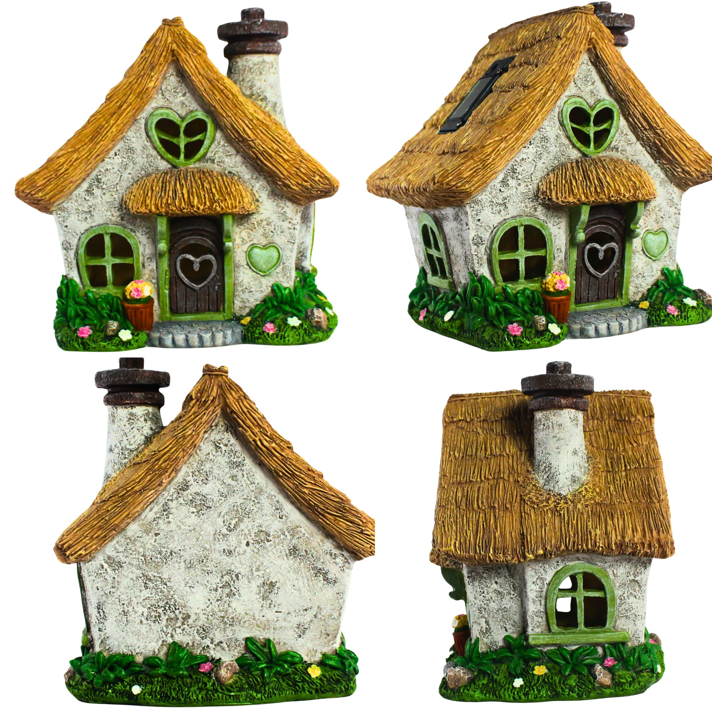 PRETMANNS Fairy House weatherproof design withstands winter outdoor use.
