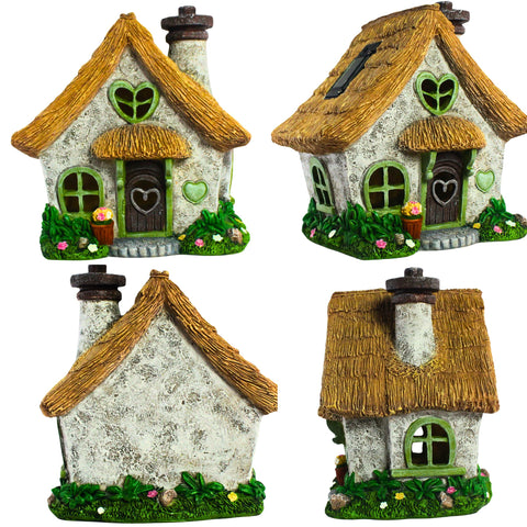 PRETMANNS Fairy House weatherproof design withstands winter outdoor use.