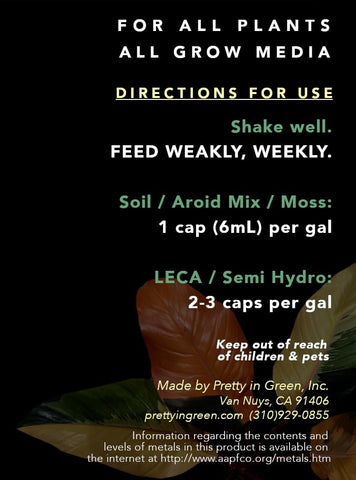 Leaf LUX applied to soil and aroid mixes for versatile feeding