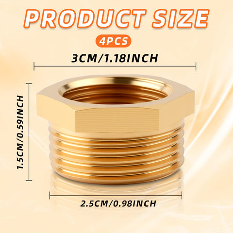 Pretwad ght-to-npt connector in brass offers durable, leak-resistant hose fittings.