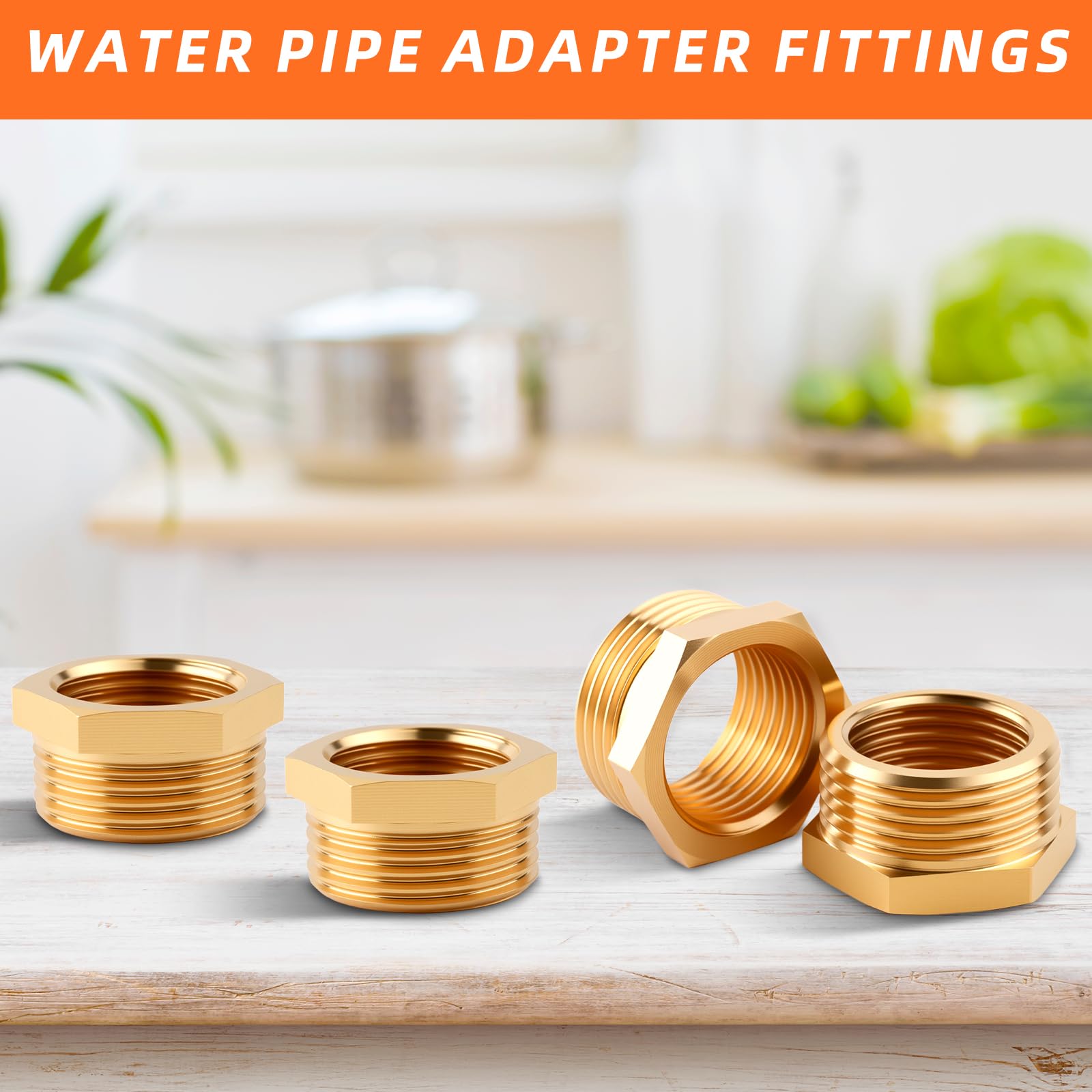 Pretwad weather-resistant brass fittings stand up to outdoor use.
