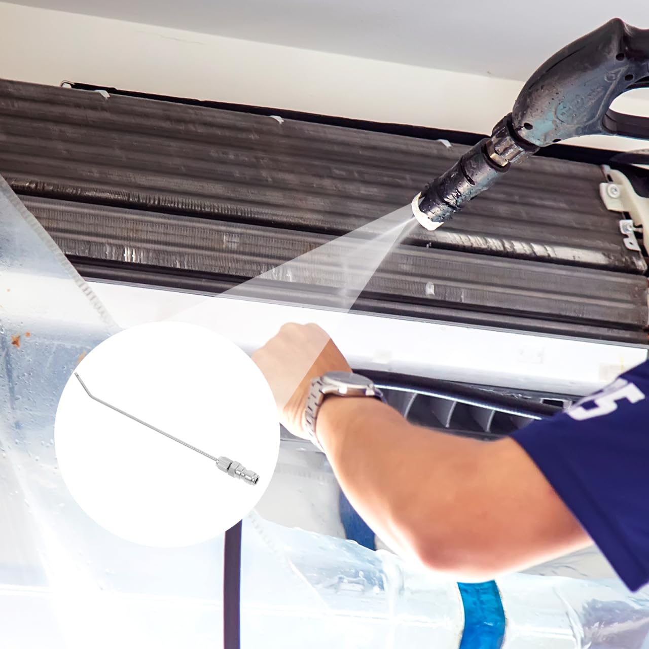 PRETYZOOM RV tank flush kit enables thorough rinsing and residue removal.