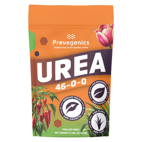 Prevegenics Urea 46-0-0 bottle for spray-grade nitrogen fertilizer.