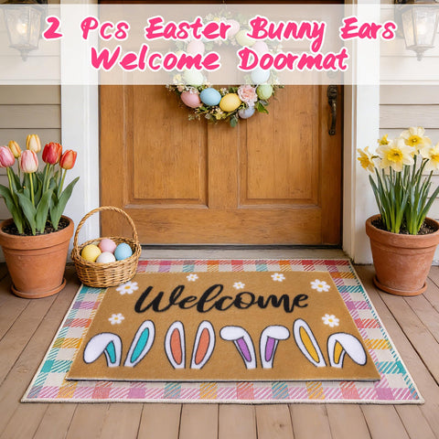 Prewplam Easter Porch Decor welcome sentiment for your outdoor entry.