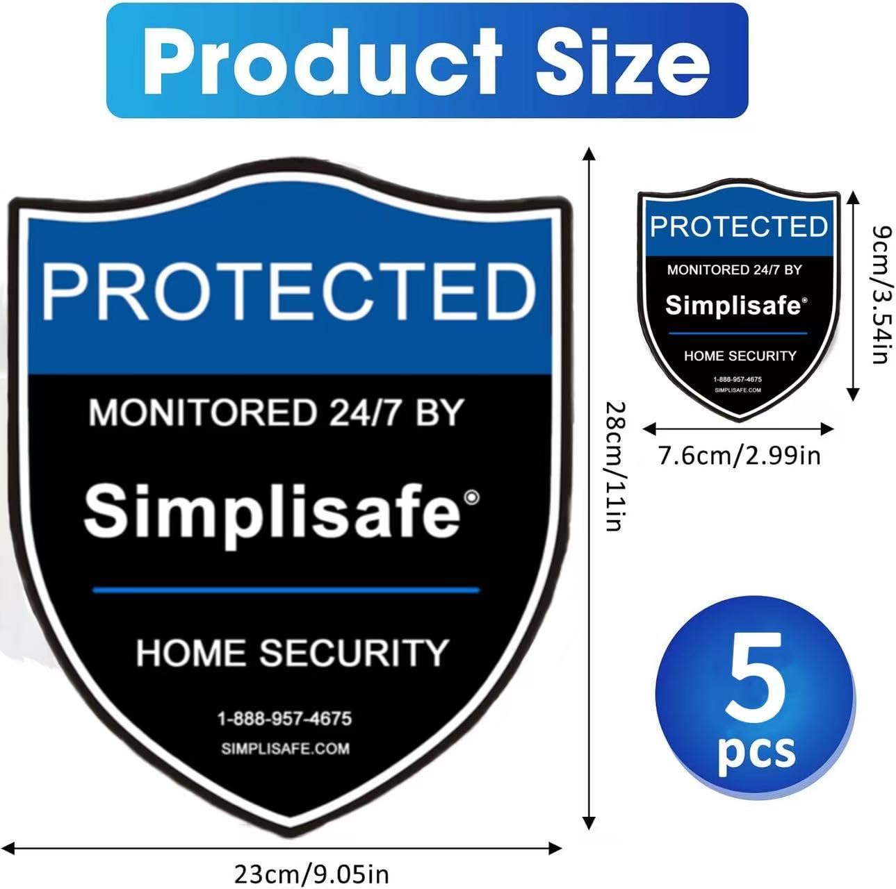 PreZiouz aluminum 9x11 sign with reflective coating improves night readability