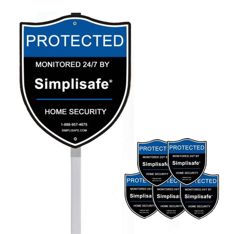 PreZiouz yard sign with five window stickers enhances outdoor visibility