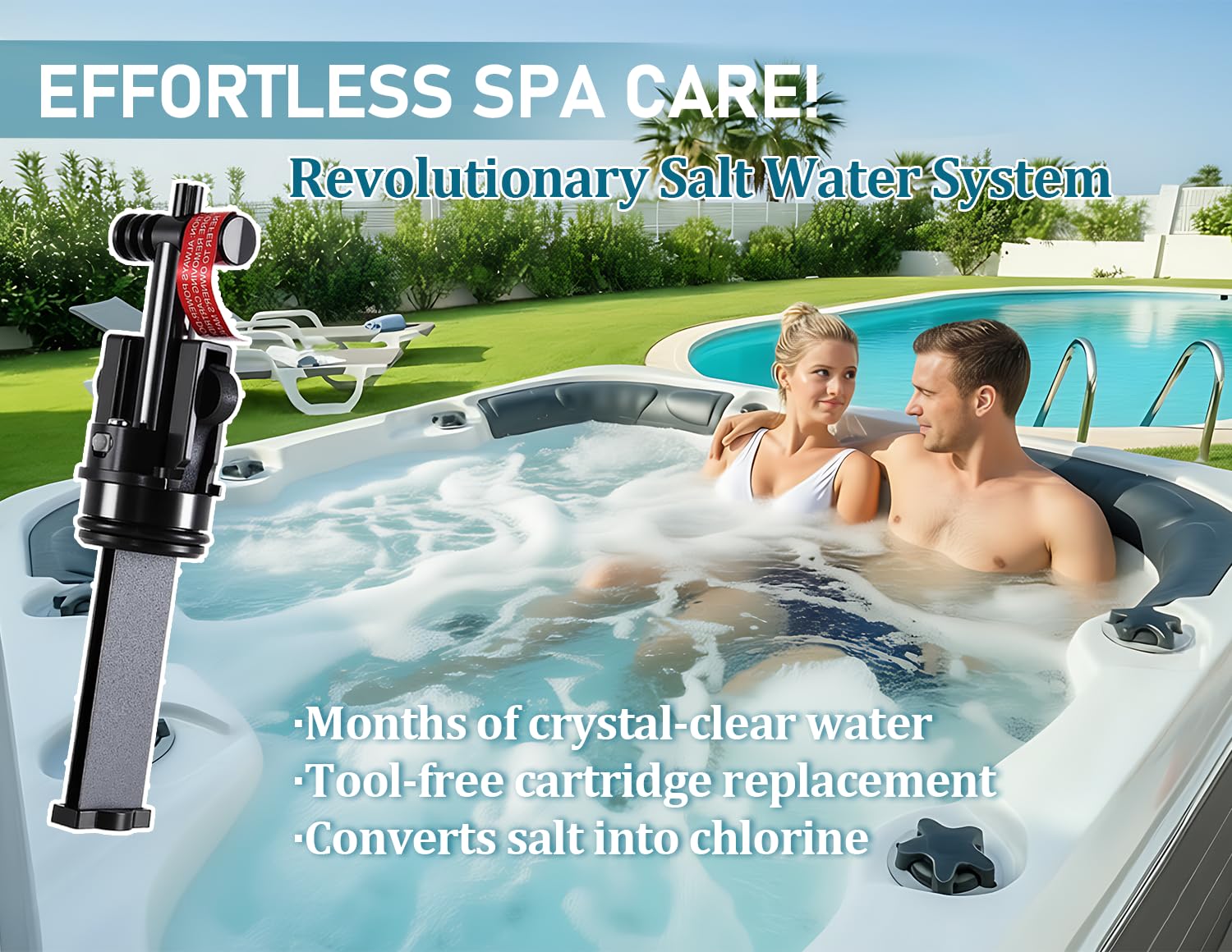 PRFCTTY easy maintenance setup promotes convenient spa upkeep.
