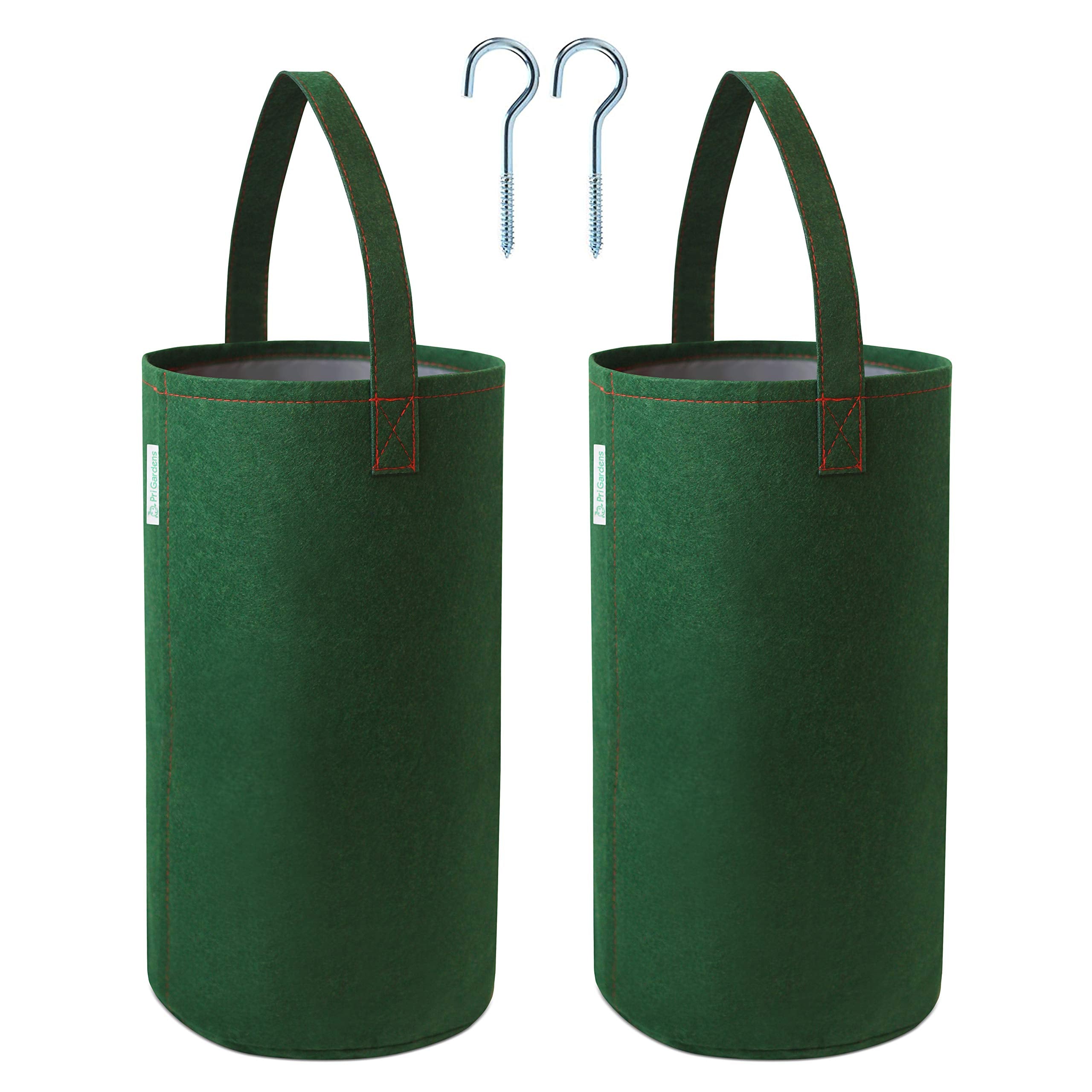 Pri Gardens upside-down planter zipper close-up for easy assembly.