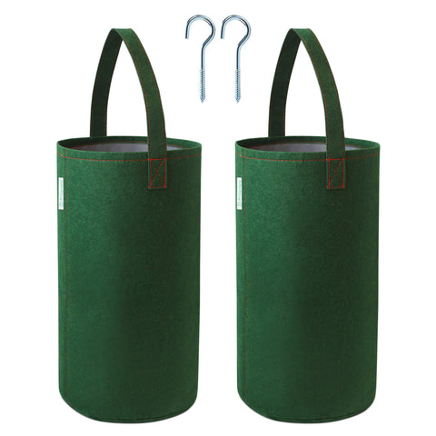 Pri Gardens upside-down planter zipper close-up for easy assembly.